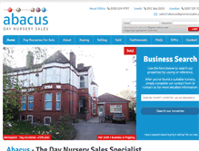 Tablet Screenshot of abacusdaynurserysales.com